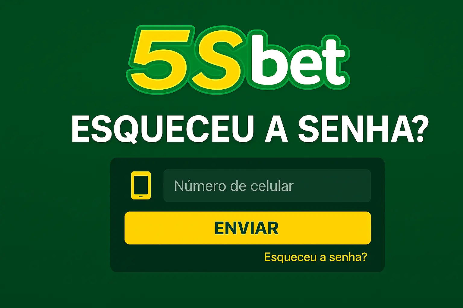 Criar uma nova Conta no plataforma 5SBET.COM